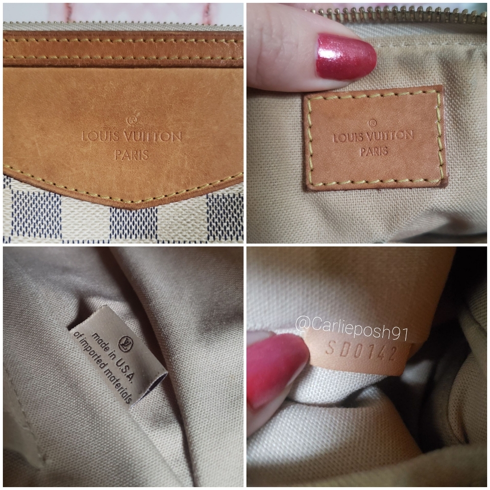 *SOLD* Authentic Pre-owned Louis Vuitton Siracusa PM Damier Azur Crossbody - Picture 15 of 16